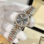 Rolex Datejust SS/RG Plated Grey Dial CZ Diamonds 31mm Jub EWF Replica - 图片 4