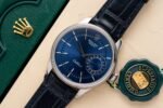 Rolex Cellini 50519 316L Steel Blue Dial 39mm Leather AAA Replica