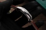 Rolex Cellini 50519 316L Steel White Dial 39mm Leather AAA Replica - 图片 4