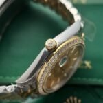 Rolex Datejust SS/YG Plated Champagne Dial CZ Diamonds 41mm Jub EWF Replica - 图片 5