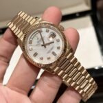 Rolex Day-Date RG Plated MOP Dial CZ Diamonds 36mm EWF Replica - 图片 3