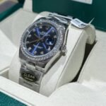 Rolex Datejust 904L Steel Black Dial With Diamonds 41mm Oyster Super Clone - 图片 2
