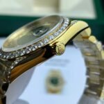 Rolex Day-Date YG Plated Diamond Green Dial 40mm Super Clone - 图片 6