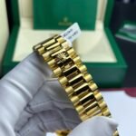 Rolex Day-Date YG Plated Diamond Green Dial 40mm Super Clone - 图片 8