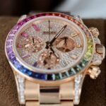 Rolex Daytona 116595 Rainbow RG Plated Diamond Dial 40mm Oyster Super Clone - 图片 4