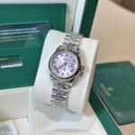 Rolex Datejust 316L Steel Pink Dial 31mm Jub EWF Replica - 图片 2
