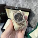 Rolex Day-Date 228235 RG Plated Chocolate Dial With Diamonds 40mm Super Clone - 图片 2