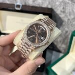 Rolex Day-Date 228235 RG Plated Chocolate Dial With Diamonds 40mm Super Clone - 图片 3