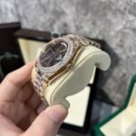 Rolex Day-Date 228235 RG Plated Chocolate Dial With Diamonds 40mm Super Clone - 图片 4