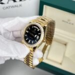 Rolex Day-Date 228348RBR YG Plated Black Dial CZ Diamonds 40mm Super Clone - 图片 3