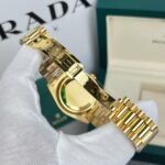 Rolex Day-Date 228348RBR YG Plated Black Dial CZ Diamonds 40mm Super Clone - 图片 5