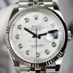 Rolex Datejust 904L Steel Meteorite Dial CZ Diamonds 41mm Jub Super Clone - 图片 2