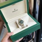 Rolex Datejust SS/YG Plated Green Dial CZ Diamonds 31mm Jub AAA Replica - 图片 7
