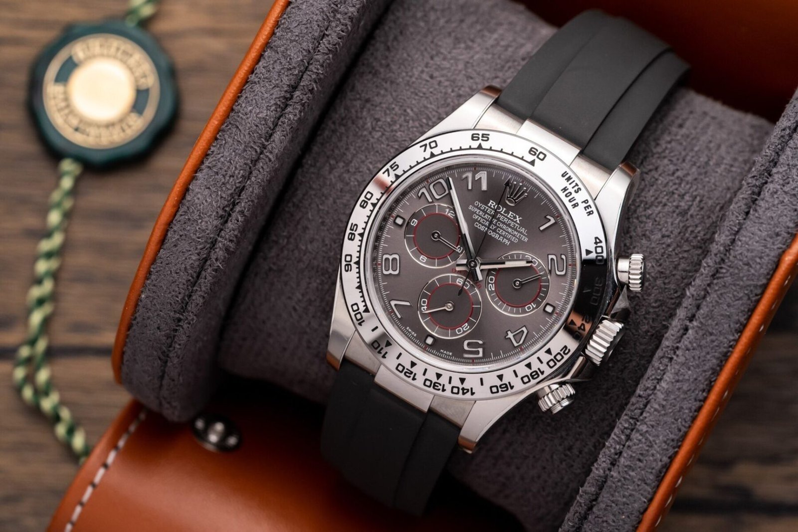 1750588710-283.jpg Rolex Daytona 116509LN 904L Steel Grey Arabic Dial 40mm Oysterflex Super Clone - 图片 1