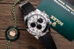 Rolex Daytona 116509LN 904L Steel White Arabic Dial 40mm Oysterflex Super Clone