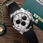 Rolex Daytona 116509LN 904L Steel White Arabic Dial 40mm Oysterflex Super Clone