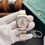 Rolex Datejust 126331 SS/RG Plated Silver Dial 41mm Oyster Super Clone