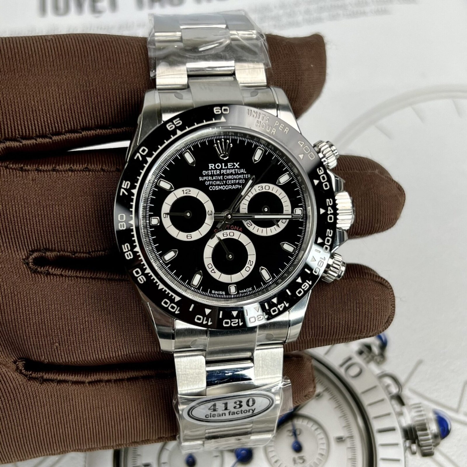 1750588728-290.jpg Rolex Daytona 116500LN Godzilla 904L Steel Black Dial 40mm Oyster Super Clone - 图片 1
