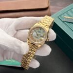 Rolex Datejust YG Plated MOP Dial CZ Diamonds 36mm Super Clone - 图片 2