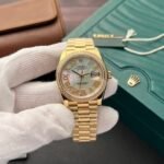 Rolex Datejust YG Plated MOP Dial CZ Diamonds 36mm Super Clone - 图片 4