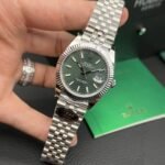 Rolex Datejust 126234 904L Steel Fluted Green Dial 36mm Jub Super Clone - 图片 2