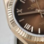 Rolex Day-Date 128235 RG Plated Ombre Brown Dial 36mm Super Clone - 图片 7