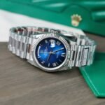Rolex Day-Date 128239 904L Steel Ombre Blue Dial 36mm Super Clone - 图片 3