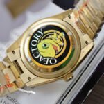 Rolex Day-Date 128238 YG Plated Champagne Dial Baguette Diamonds 36mm Super Clone - 图片 7