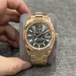 Rolex Sky-Dweller 326935 RG Plated Grey Dial 42mm Oyster NBF Replica