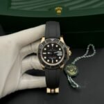 Rolex Yacht-Master RG Plated Black Dial 40mm Oysterflex EWF Replica