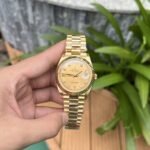 Rolex Day-Date YG Plated Champagne Dial CZ Diamonds 40mm Replica