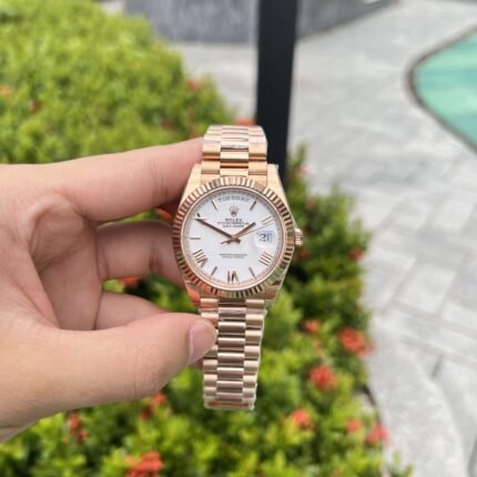 Rolex Day-Date RG Plated White Dial 40mm AAA Replica