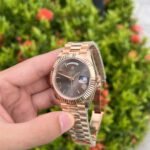 Rolex Day-Date RG Plated Chocolate Dial 40mm EWF Replica - 图片 4