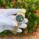 Rolex Day-Date 128348RBR YG Plated Ombre Green Dial CZ Diamonds 36mm EWF Replica - 图片 2