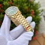 Rolex Day-Date 128348RBR YG Plated Ombre Green Dial CZ Diamonds 36mm EWF Replica - 图片 6