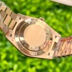 Rolex Day-Date 228235 RG Plated Pink Dial CZ Diamonds 40mm Super Clone - 图片 7