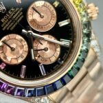 Rolex Daytona 116595RBOW Rainbow RG Plated Black Dial With Diamonds 40mm Oyster Super Clone - 图片 3