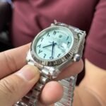 Rolex Day-Date 904L Steel Blue Arabic Dial 40mm Super Clone - 图片 4