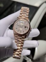 Rolex Day-Date RG Plated Diamond Dial 40mm Super Clone - 图片 3