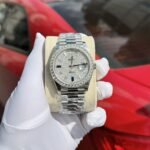 Rolex Day-Date 904L Steel Diamond Dial 40mm Super Clone - 图片 2
