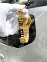Rolex Day-Date YG Plated Diamond Dial Baguette Diamond 40mm Super Clone - 图片 7