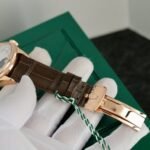Rolex Cellini 50535-2 RG Plated White Dial 39mm Leather AAA Replica - 图片 9