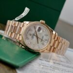 Rolex Day-Date RG Plated MOP Dial CZ Diamonds 36mm Super Clone - 图片 2
