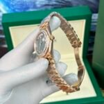 Rolex Day-Date RG Plated Dark MOP Dial CZ Diamonds 40mm BPF Replica - 图片 4