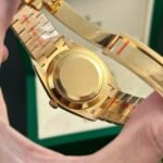 Rolex Day-Date 228238 YG Plated Champagne Dial CZ Diamonds 40mm Super Clone - 图片 9