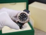 Rolex Yacht-Master RG Plated Black Dial Baguette Diamond 40mm Oysterflex Super Clone - 图片 5