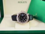 Rolex Yacht-Master RG Plated Black Dial Baguette Diamond 40mm Oysterflex Super Clone - 图片 6