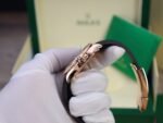 Rolex Yacht-Master RG Plated Black Dial Baguette Diamond 40mm Oysterflex Super Clone - 图片 9