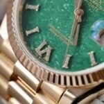 Rolex Day-Date 128235 RG Plated Green Dial CZ Diamonds 36mm Super Clone - 图片 7