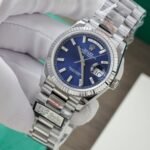 Rolex Day-Date 128236 904L Steel Blue Dial CZ Diamonds 36mm Super Clone - 图片 3